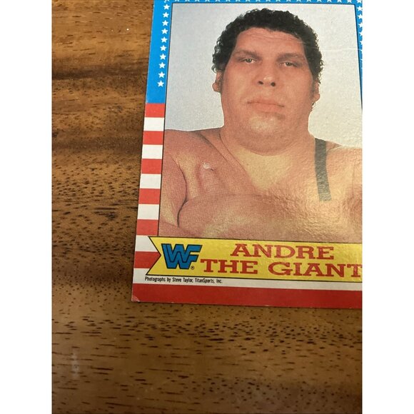 Topps 1987 Vintage WWF Trading Card Wrestling WWE #2 Andre the Giant - Picture 4 of 9